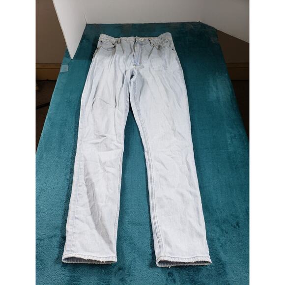 Abercrombie & Fitch Jeans Sz 6 Long Womens Blue Stretch Pants High Rise Skinny - Picture 1 of 12